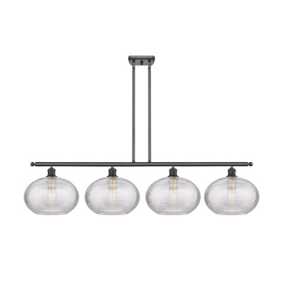 Luminaire suspendu pour îlot de cuisine 4 lumières Larrick