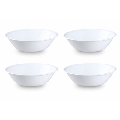 Corelle Winter Frost White 18-ounce Cereal Bowls, 4-pack