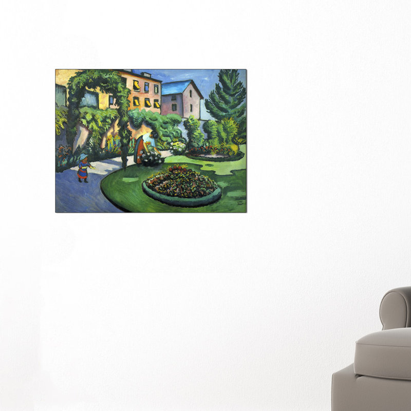 Garden Image by Macke August - Wrapped Canvas Rectangle Painting, 60cm H x 80cm W x 1.8cm D