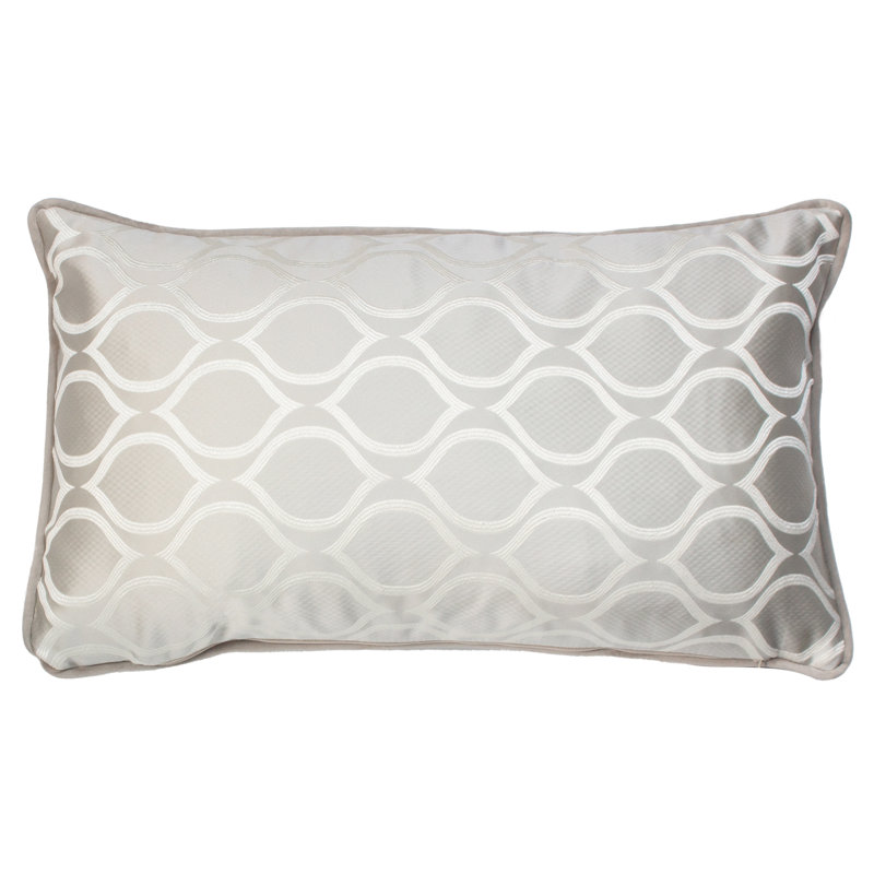 Coelia Geometric Rectangular Lumbar Cushion, Feather, Feathers