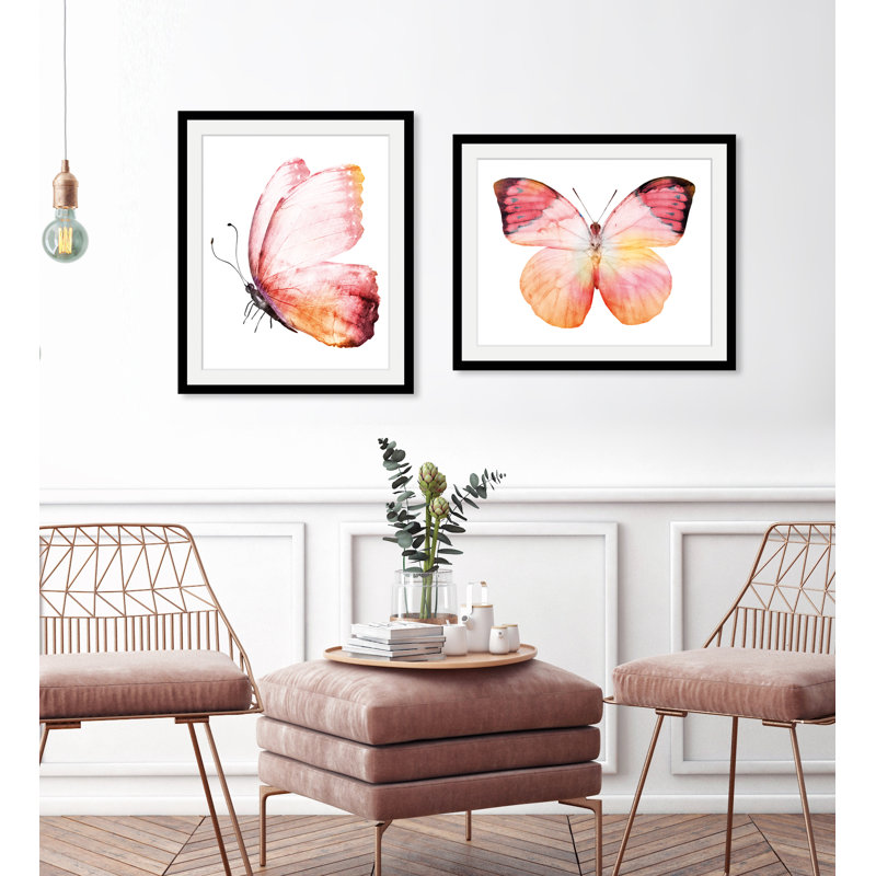 Butterfly - Single Picture Frame Print, 50 cm H x 40 cm W