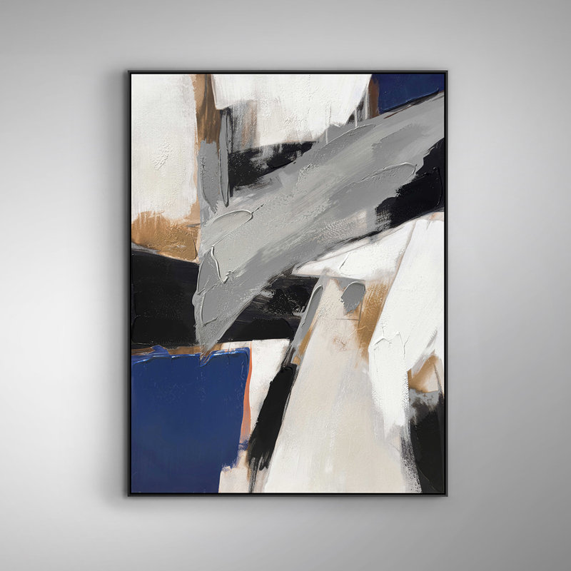 Espacios II - Floater Frame Painting on Canvas
