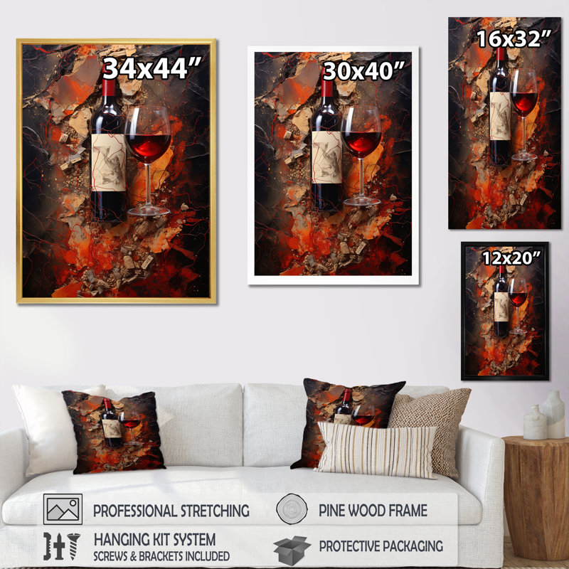 Tempanillos Temperament, reproduction d'art sur toile, H 20 po x l 12 po x P 1 po, Cadre simple noir