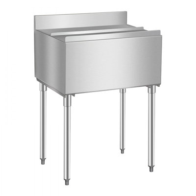 VEVOR 313.6L Ice Chest in Silver