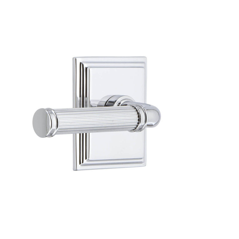Rosace double Grandeur Carré, Chrome brillant