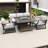 Evander Wicker 5 - Person Patio Conversation Set with Cushions