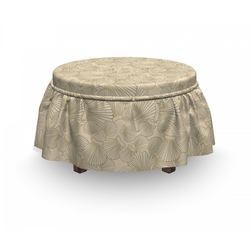 Housse pour repose-pieds à motif interlaçage