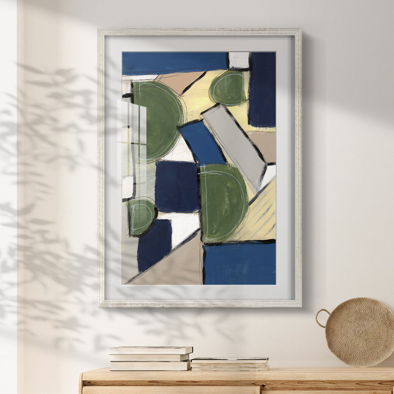 Spatial Mix I - impression encadrée, H 25,5 po x l 17,5 po, Blanc