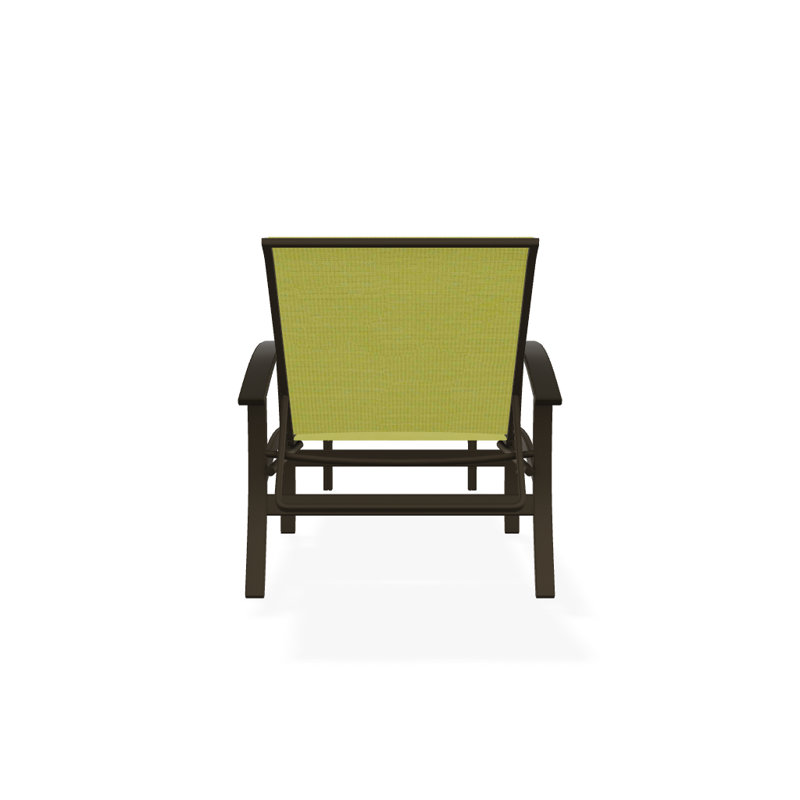 Askar Outdoor Rust-Resistant Metal Chaise Lounge, Textured Beachwood, Lime 38D Sunbrella®, Beachwood P40
