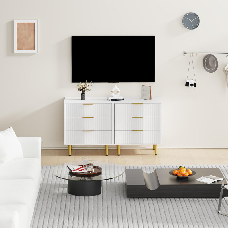 43.18cm W 3 - Drawer Chest of Drawers, White