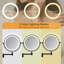 Miroir de maquillage mural rechargeable avec loupe et miroir grossissant de 8 po avec lumières 1X / 10-680121143