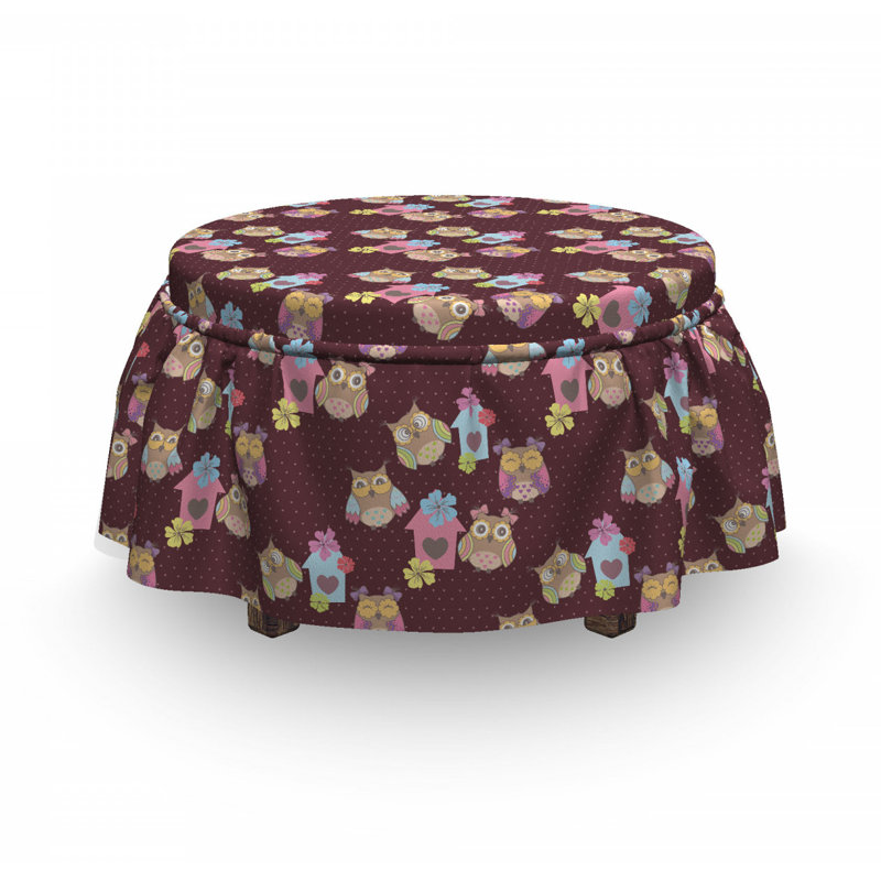 Box Cushion Ottoman Slipcover