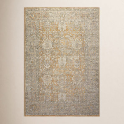 Chris Loves Julia x Loloi Rosemarie Oriental Gold/Sand Area Rug