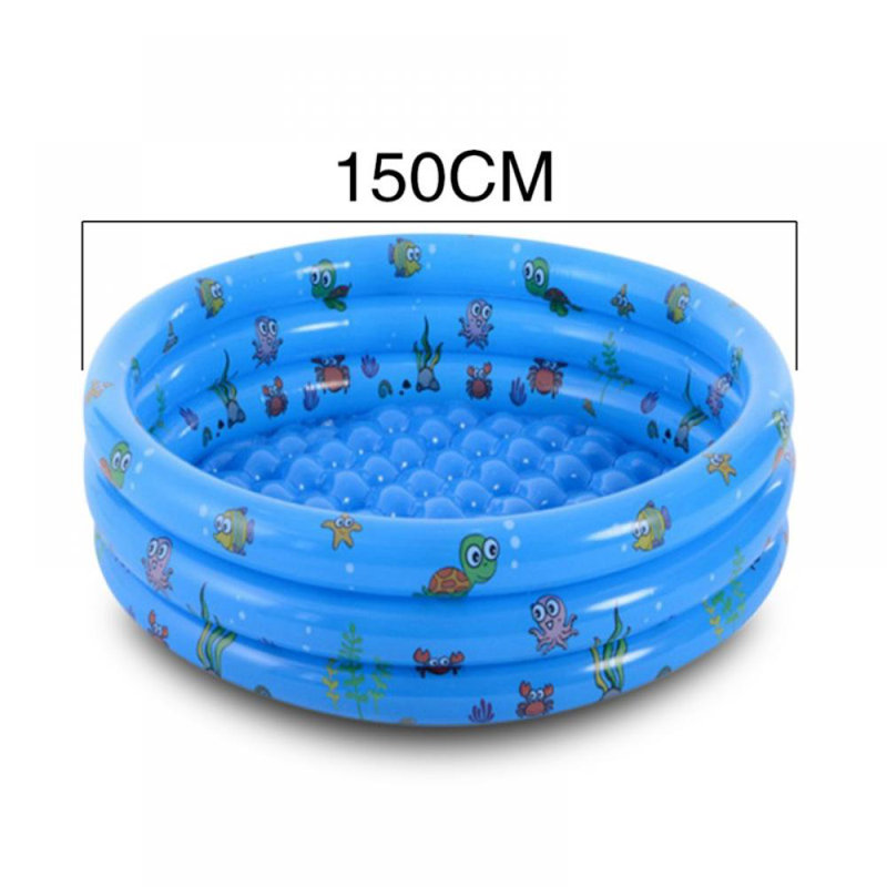 Plastic Round Inflatable Pool 15.7'' H x 59'' W x 59'' L