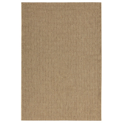 Santorini Brown Solid Jute Indoor/Outdoor Area Rug