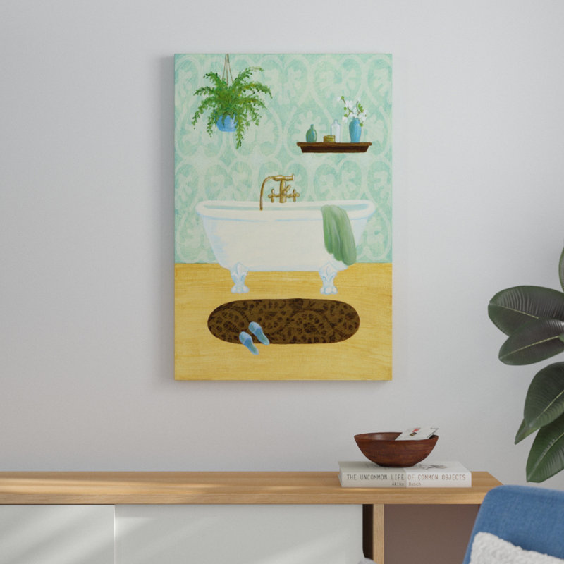 Bath Tranquility I - Painting Print, 91cm H x 61cm W, Wrapped Canvas