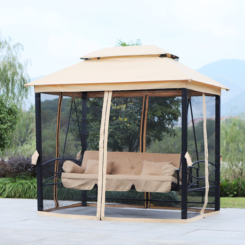 Balancelle de patio avec support