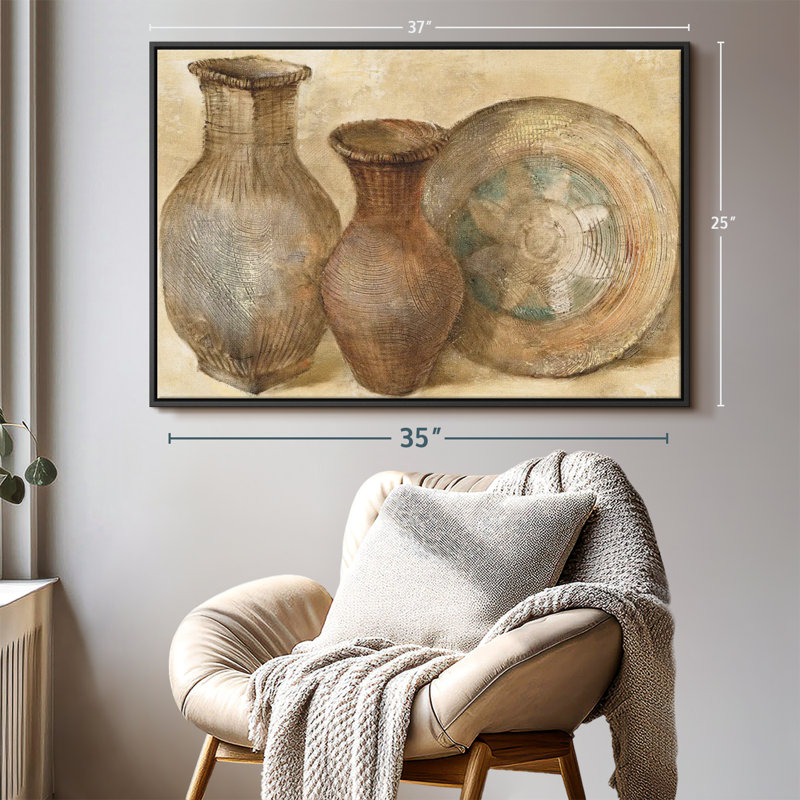 «Woven Vessels II Wall Art», H 37 po x l 25 po