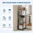 Dining Table Set for 2, 3-Piece Expandable Bar Table and Chairs Set, with Storage Shelves and Wine Rack, Small Kitchen Dining Set, Apartment-1355720297