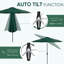 Parasol 11 pi Ptio avec inclinaison automatique, 8 nervures robustes, mât en aluminium-769314413