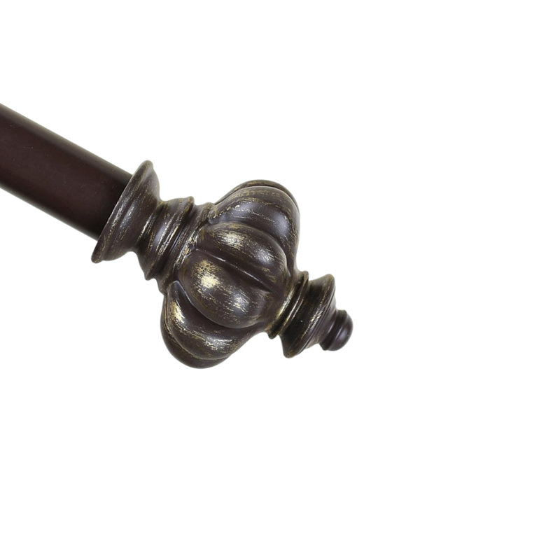 Tringle à rideaux simple ajustable Coldiron, 28 po - L 48 po, Bronze/Doré