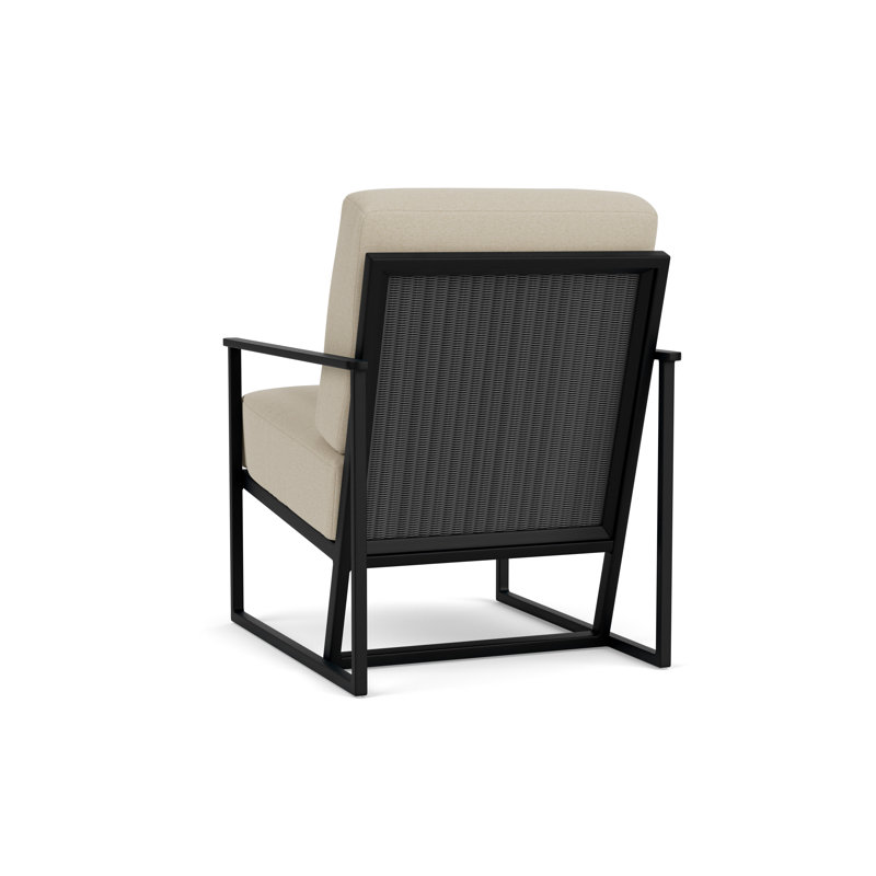 Summit Outdoor Lounge Chair, Charcoal, Rumba Straw, Ebony