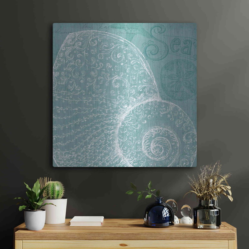 «Aqua Treasure IV» par Daphne Brissonnet, H 24 po x l 24 po