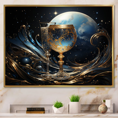 " Somas Sapphire Wine Glass Serenity "
