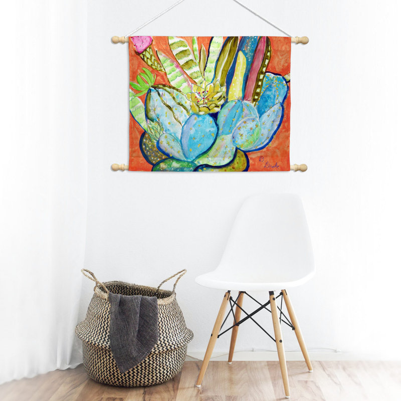 Suspension murale cactus en polyester