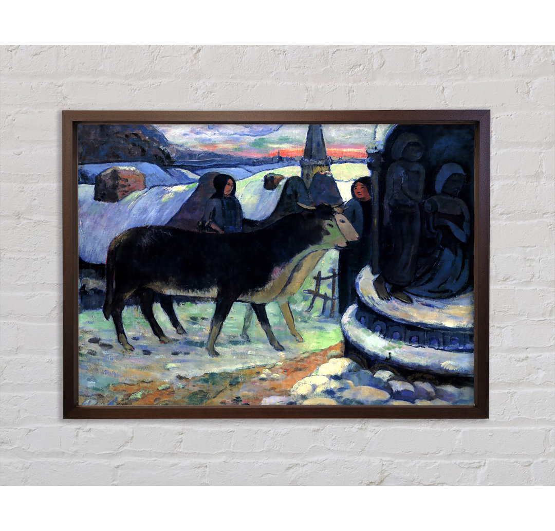 Weihnachten von Paul Gauguin - Einzelne Bilderrahmen Kunstdrucke auf Leinwand