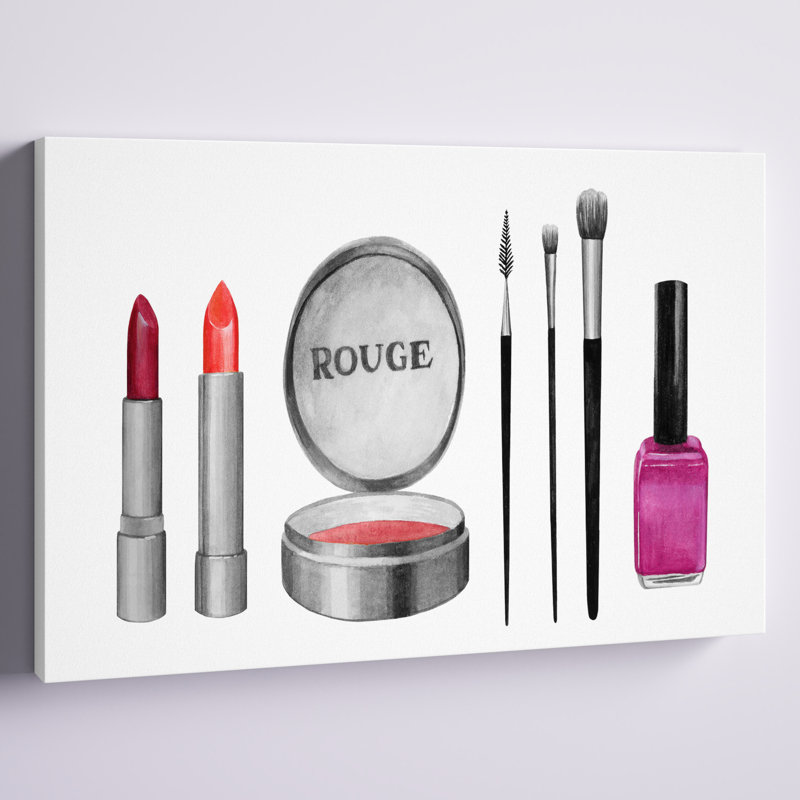 Échantillons de maquillage I, H 12 po x l 18 po x P 1,25 po