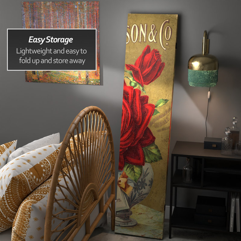 72" x 48" Double Sided Flower Seeds 3 Panel Room Divider