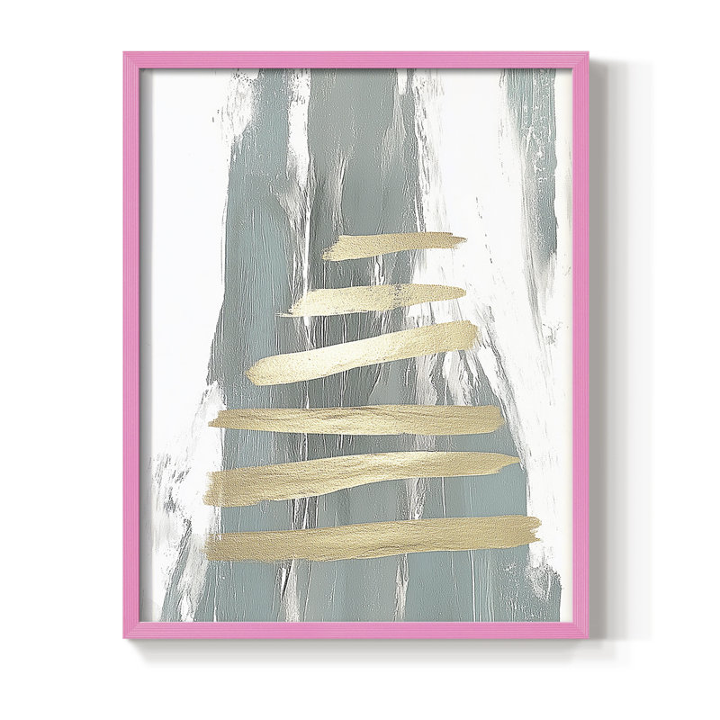 «Christmas Holiday Art DCCDXIX», reproduction d'art encadrée - bois massif, H 21 po x l 17 po, Rose