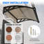 GUANSU-CN Polycarbonate Cover Retractable Door / Window Awning-124654890-124654887