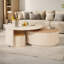 Table basse simple et légère de style crème de luxe