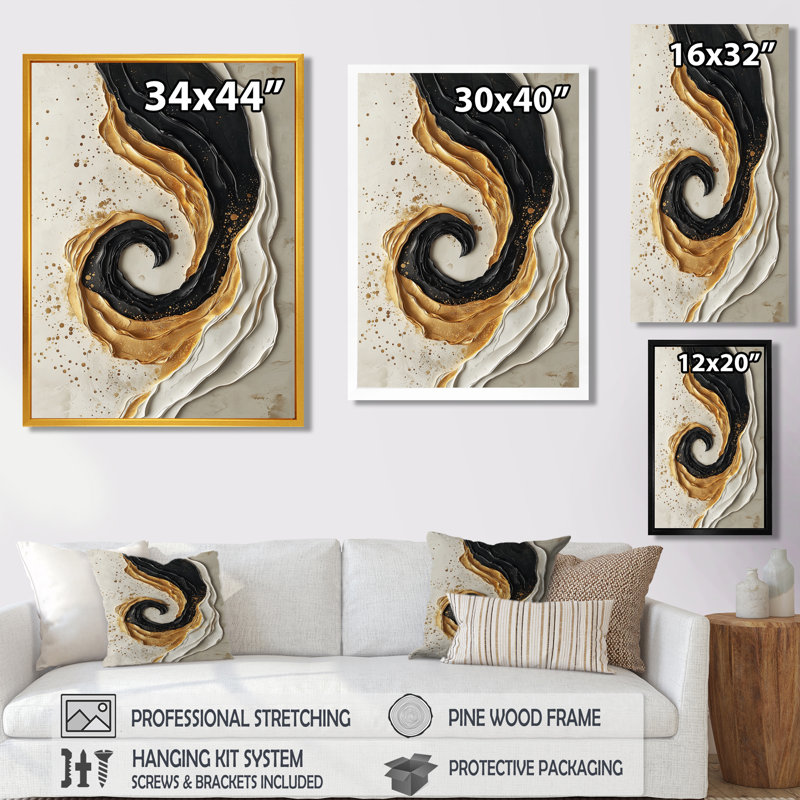 Suazo - art mural abstrait sur toile, Silver, 40" H x 30" W, Reproduction encadrée d'une seule photo