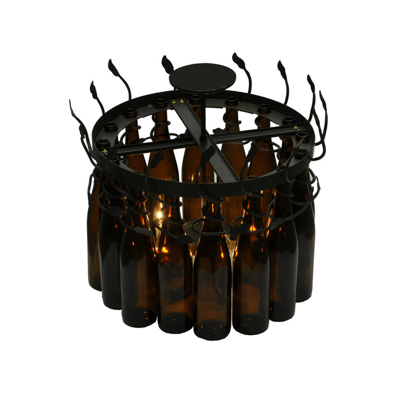 Greenbriar Oak 5 - Light Chandelier