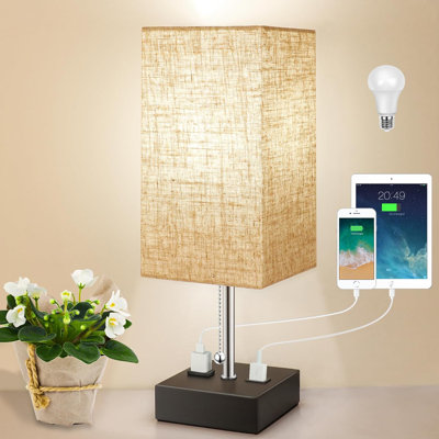 Lampe de table USB en métal Vilve
