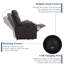 Fauteuil inclinable Power Lift avec massage et chauffage pour personnes âgées et adultes-347521516