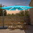 Parasol rectangulaire en porte-à-faux avec éclairage 138,2 po x 108,4 po Lemanski