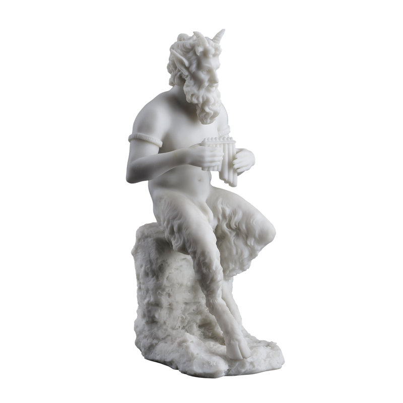Figurine à flûte de jeu pan grec Leavell