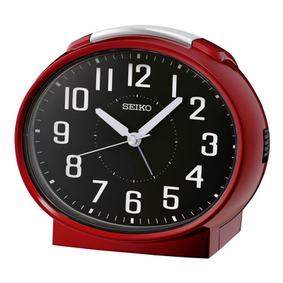 QHK059RLH Basic Alarm Clock, Red
