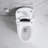 MONSFEST 1.28 Gallons GPF Elongated Bidet Toilet