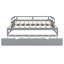 Lit de jour extensible avec couchette, lit de jour en bois avec couchette, gris
