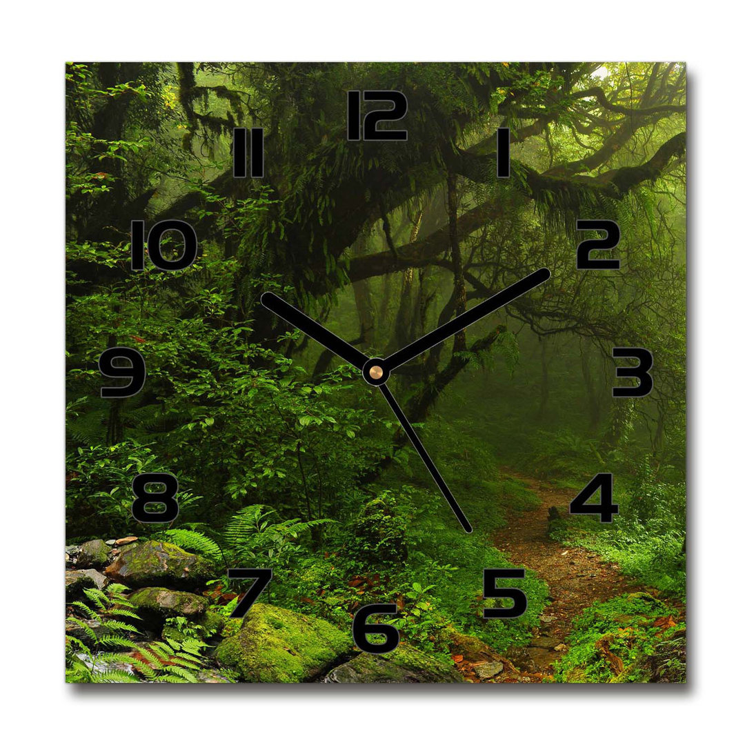 Analoge Wanduhr Jungle in Nepal 60 cm Geräuschlos