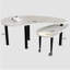Tables basses gigognes rotatives 2 pièces Crescent-33871030-33871028