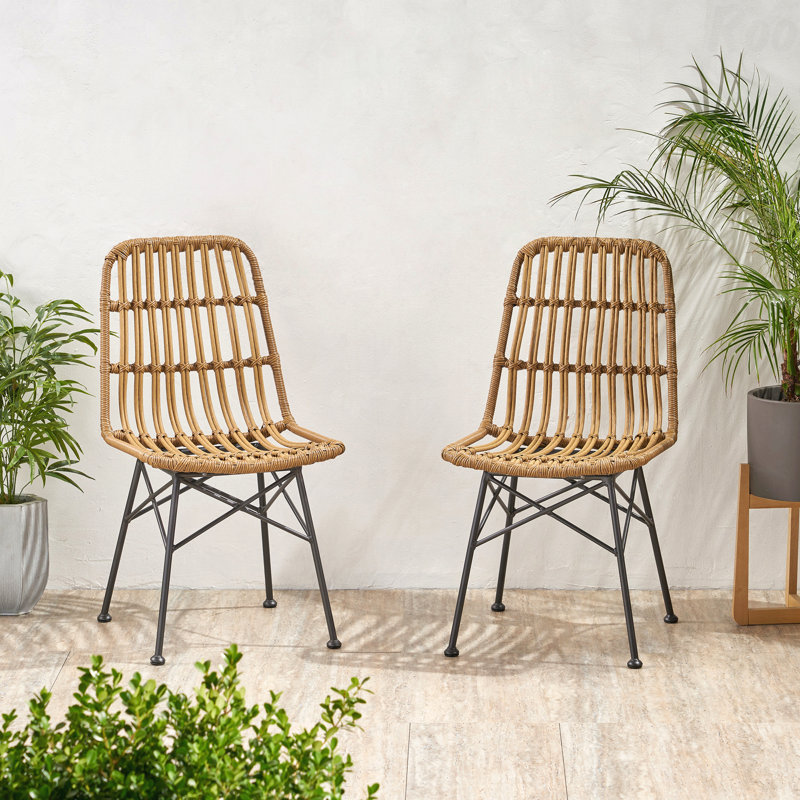 Chaise de patio Sawtelle, Brun pâle