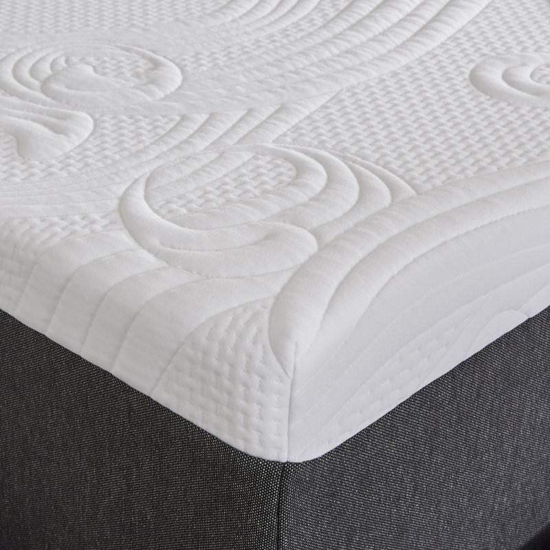 Comforpedic From Beautyrest  Medium NRGel Memory Foam Mattress and Box Spring, Twin, 14"