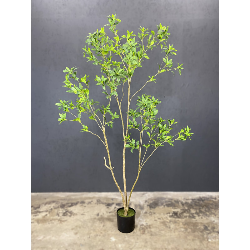 Faux arbre artificiel japonais Enkianthus, H 84 po x l 32 po x P 32 po