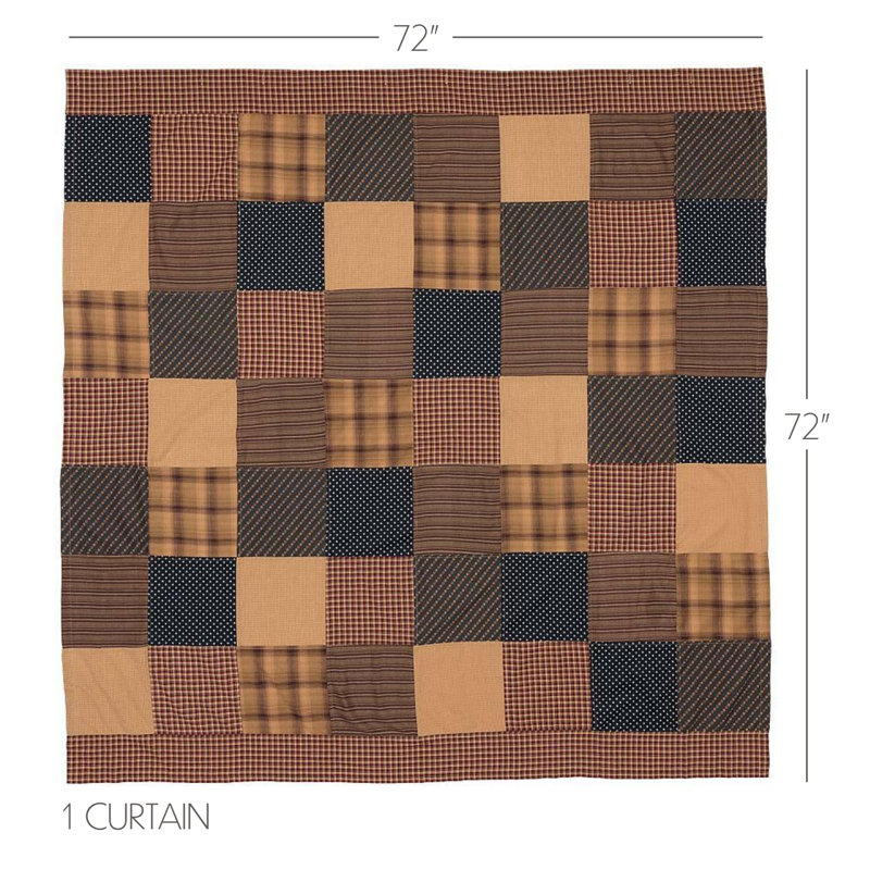 Medomak Cotton Patchwork Shower Curtain